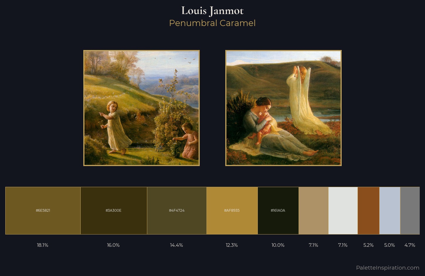 Louis Janmot Palette 2 — Penumbral Caramel