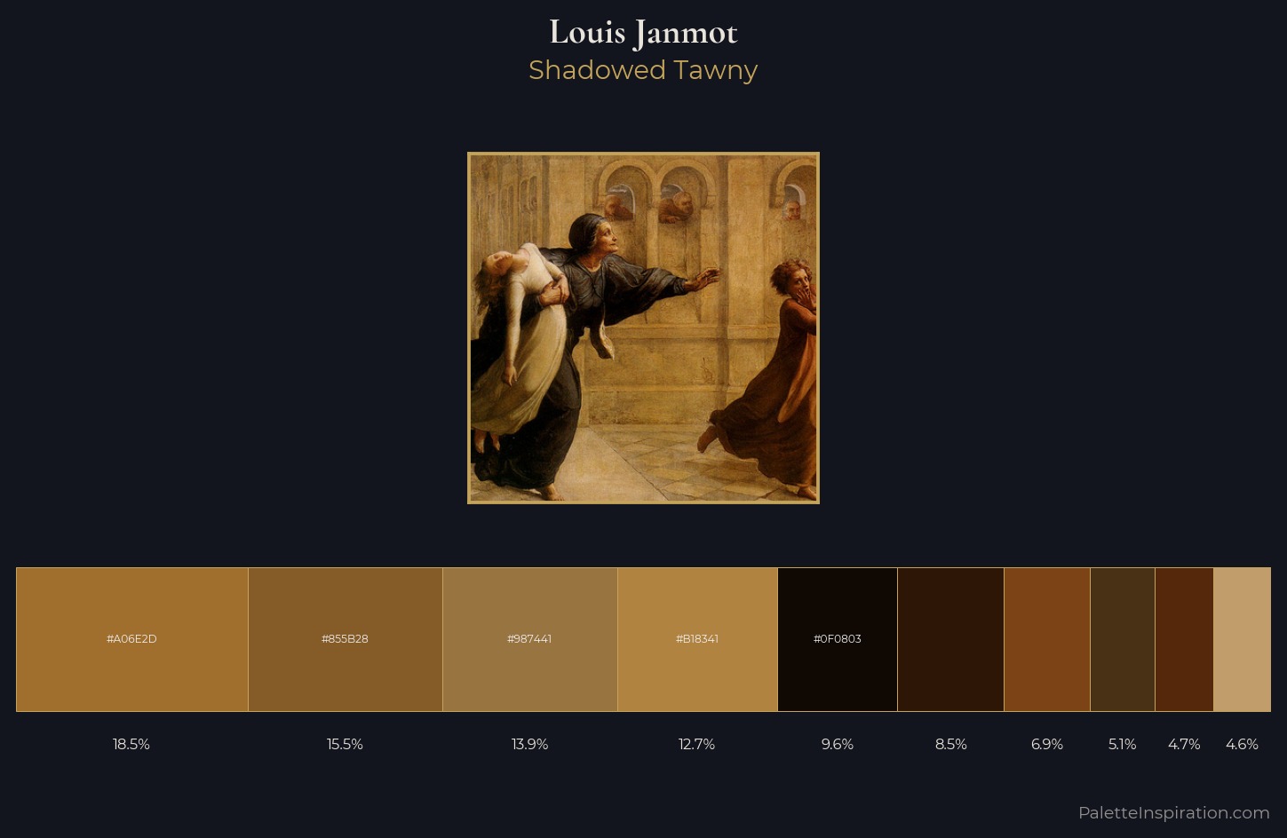 Louis Janmot Palette 6 — Shadowed Tawny