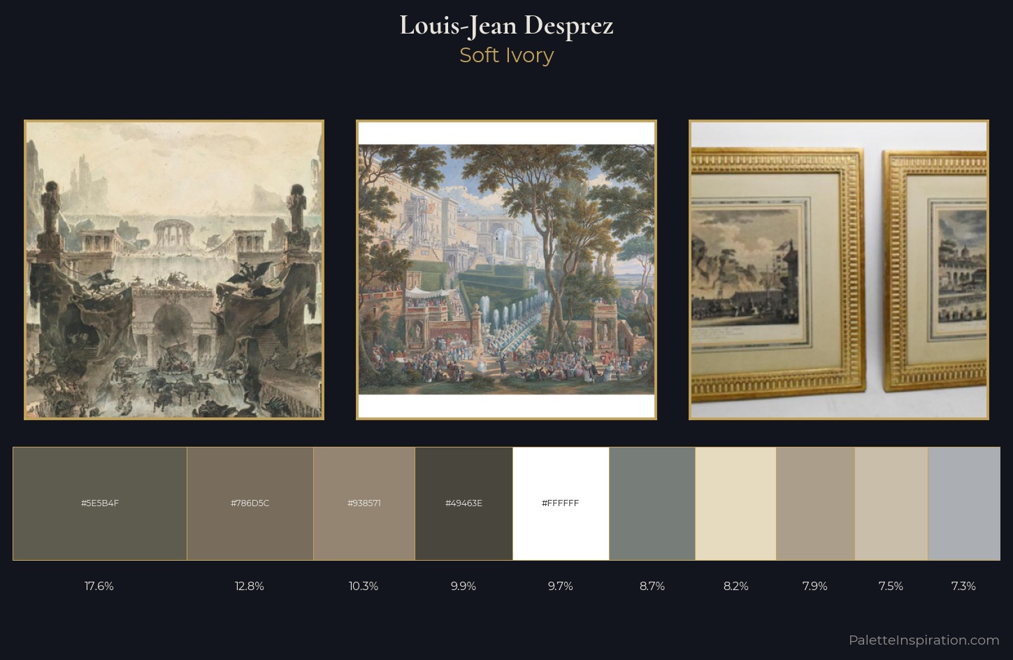 Louis-Jean Desprez Palette 2 — Soft Ivory