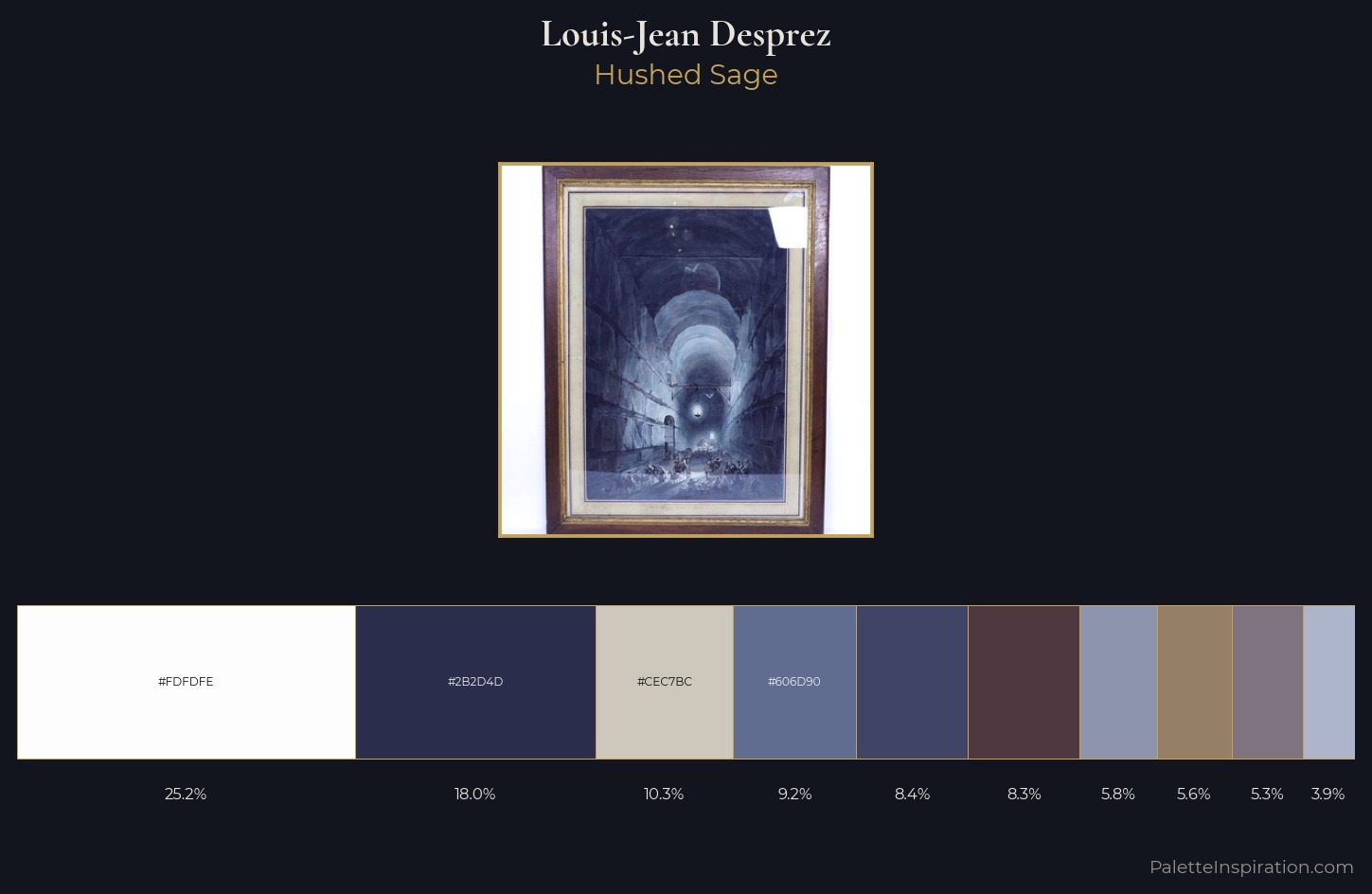 Louis-Jean Desprez Palette 3 — Hushed Sage