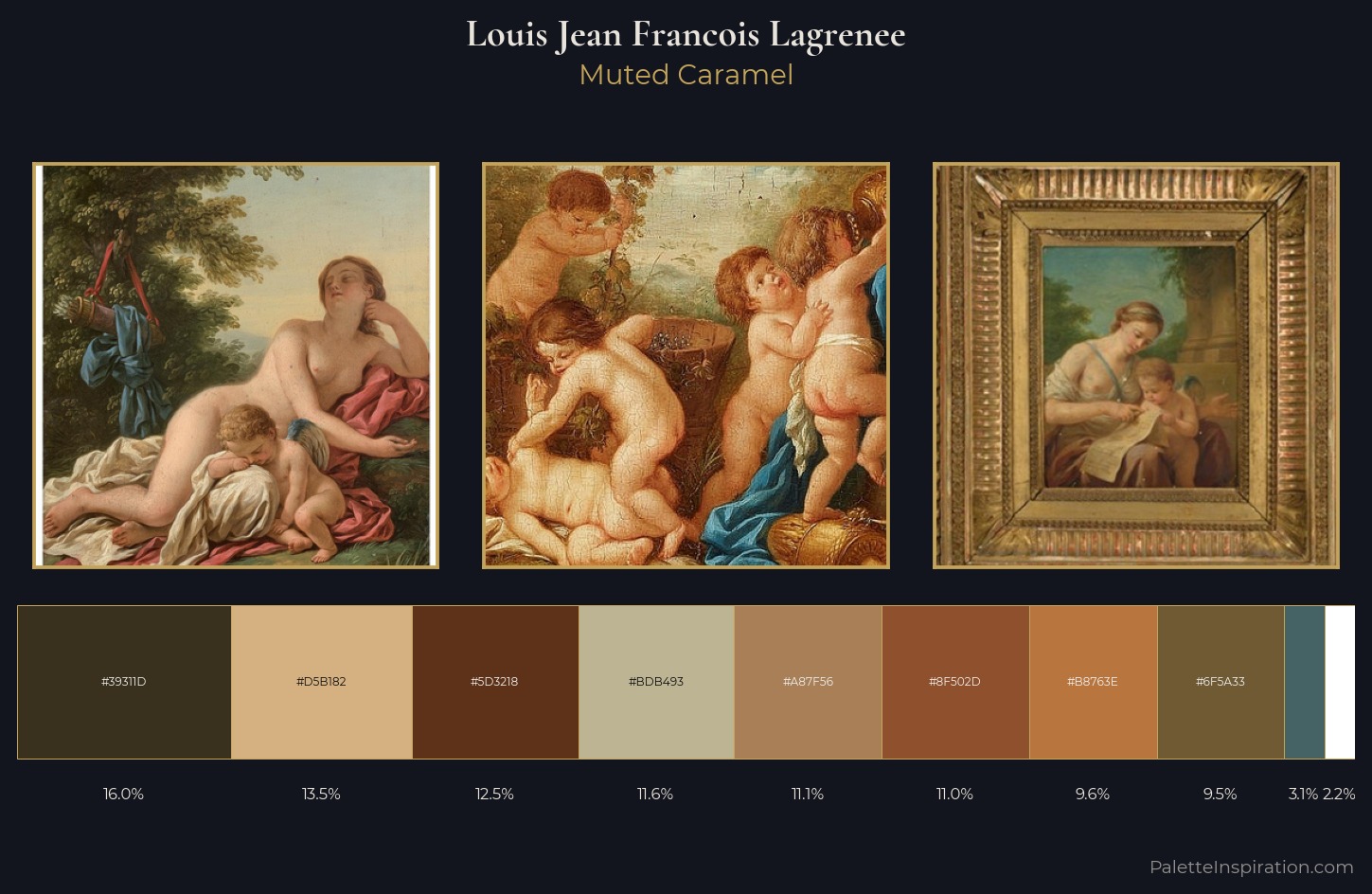 Louis Jean Francois Lagrenee Palette 1 — Muted Caramel