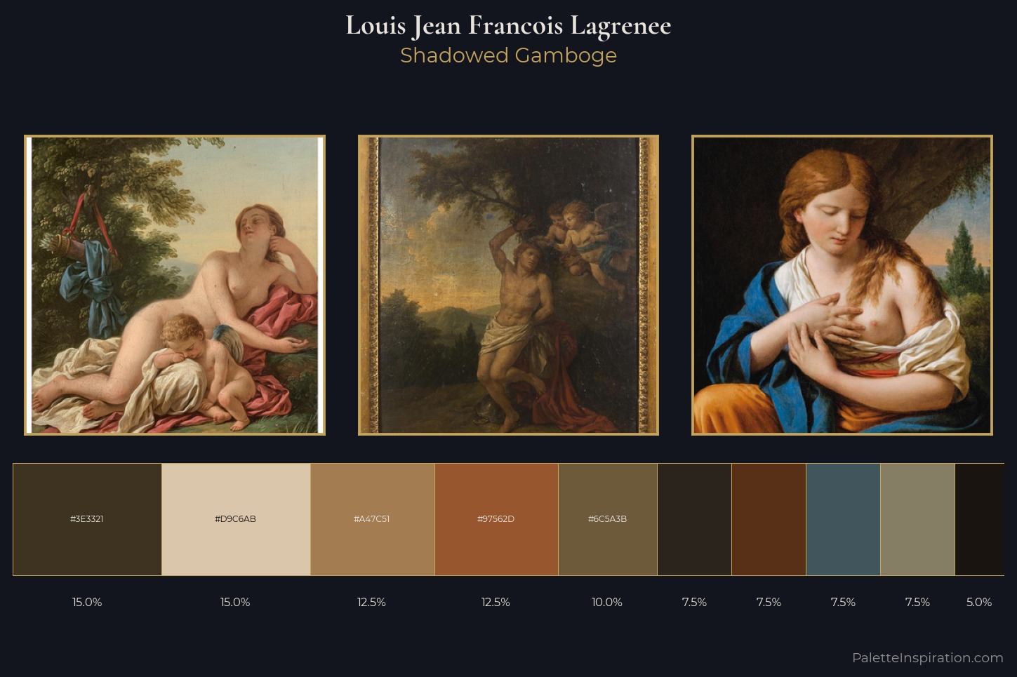 Louis Jean Francois Lagrenee Master Palette — Shadowed Gamboge