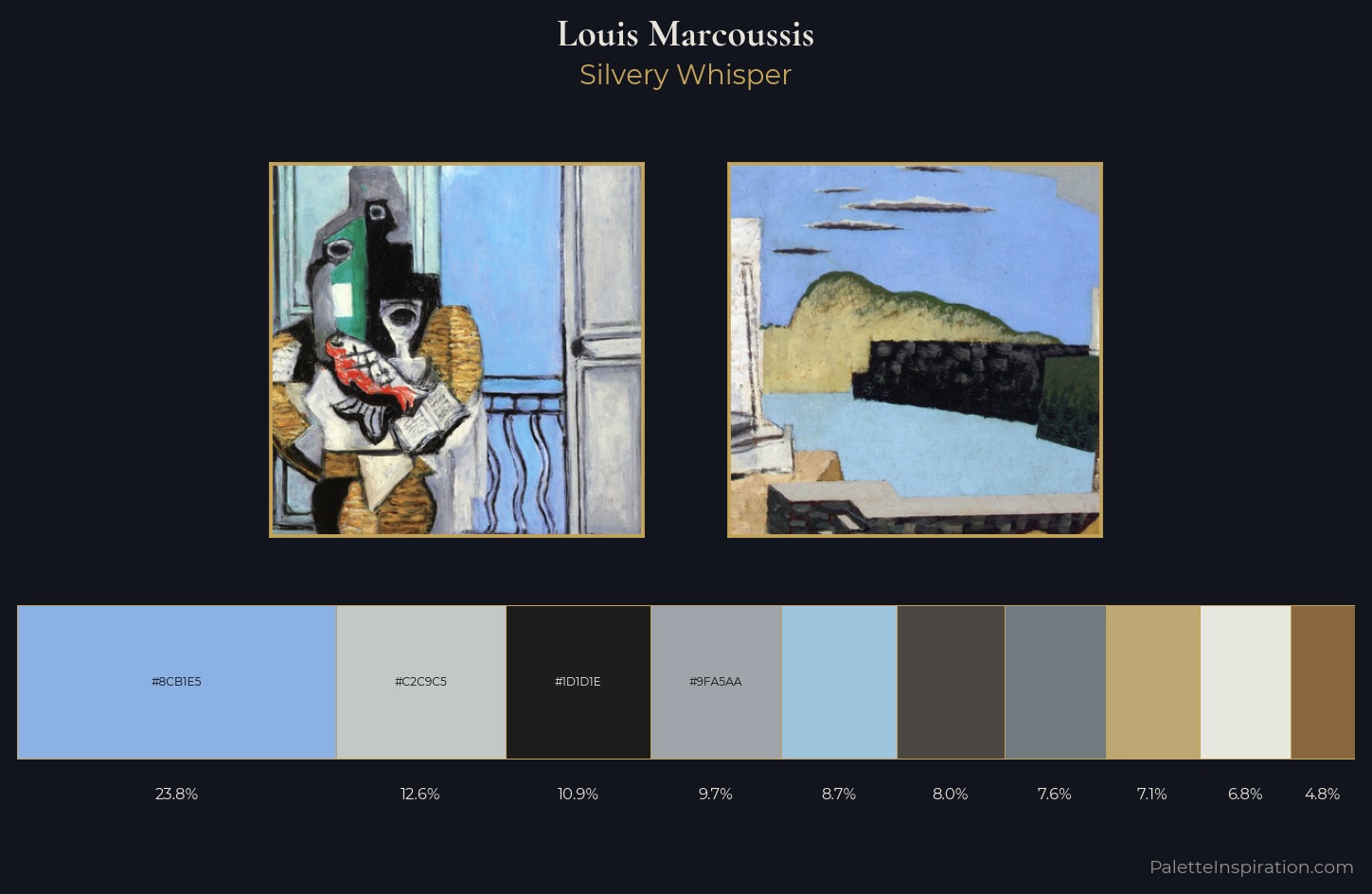 Louis Marcoussis Palette 1 — Silvery Whisper