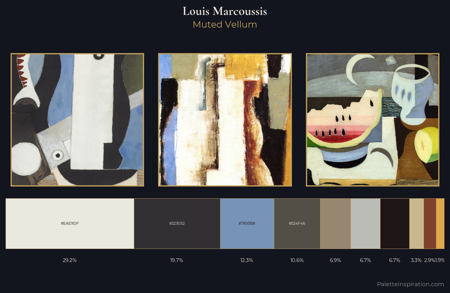 Louis Marcoussis Palette 3 — Muted Vellum