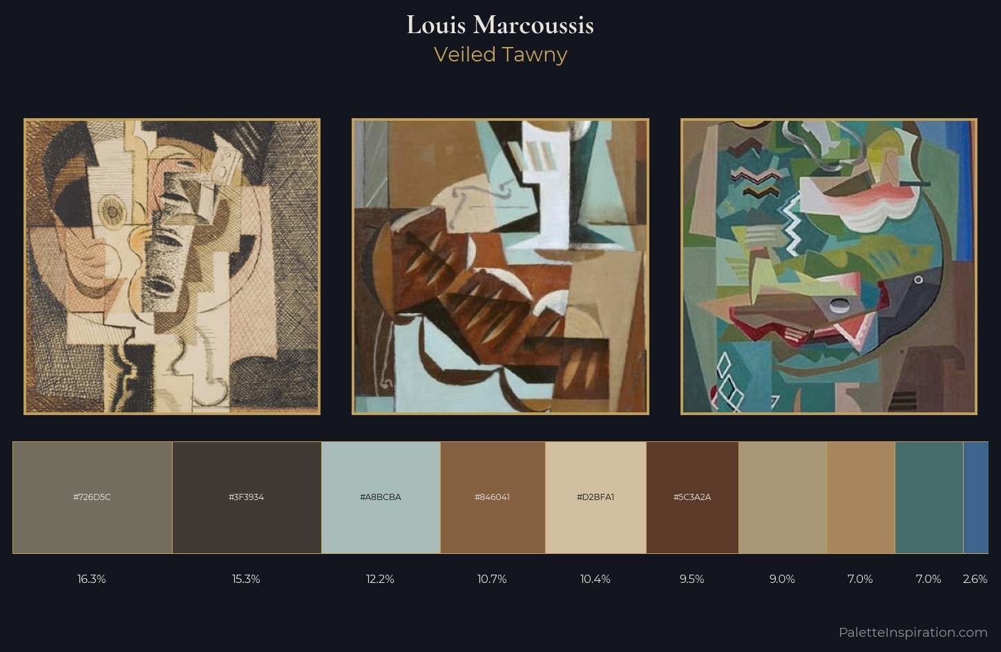 Louis Marcoussis Palette 6 — Veiled Tawny