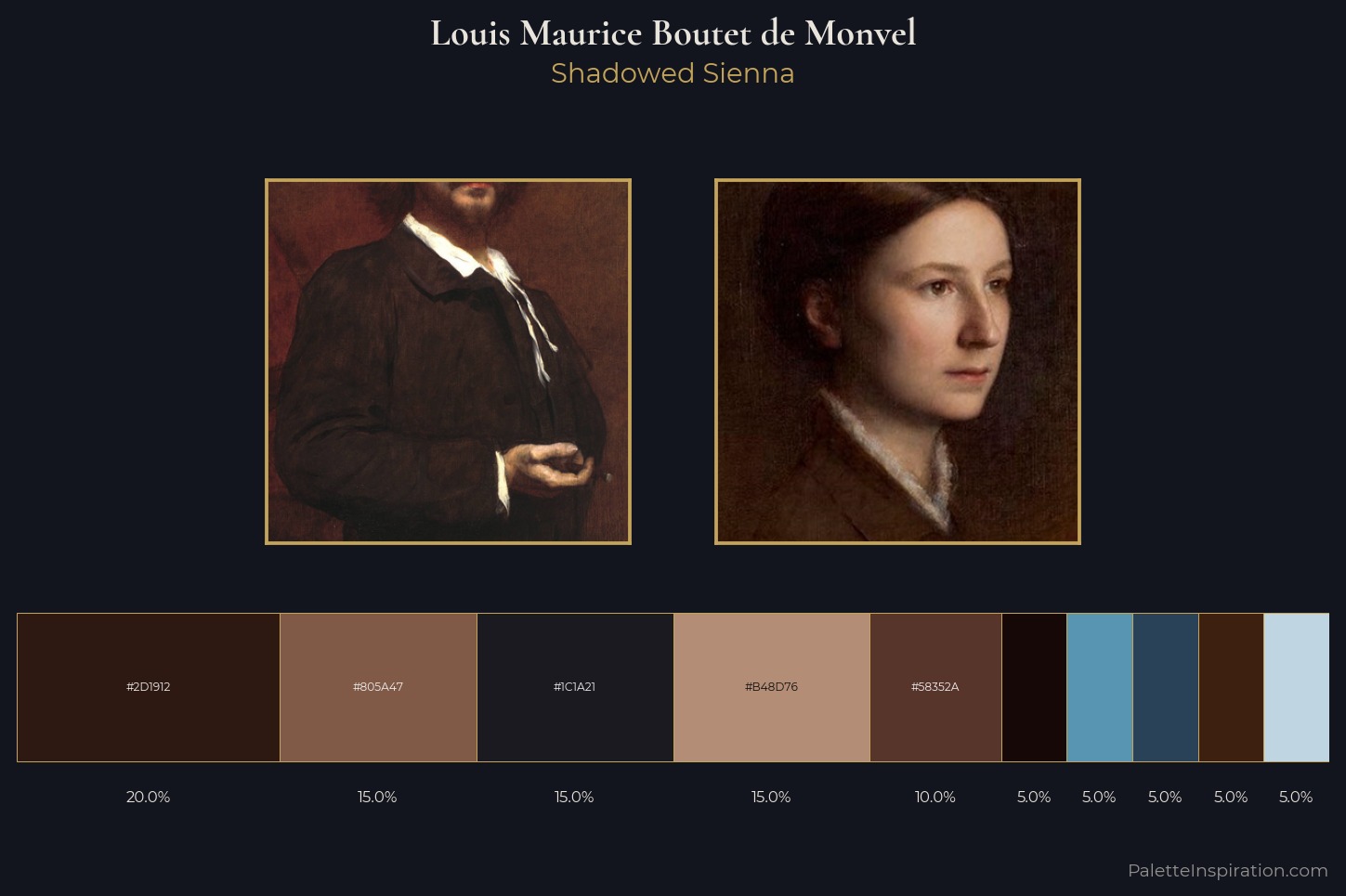 Louis Maurice Boutet de Monvel Master Palette — Shadowed Sienna