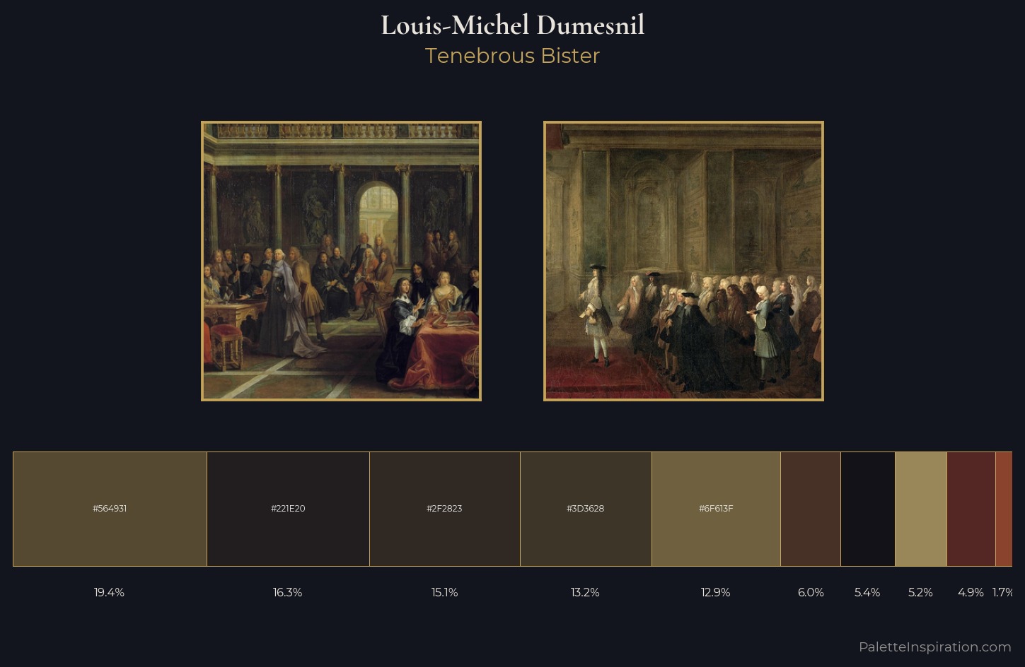 Louis-Michel Dumesnil Palette 1 — Tenebrous Bister