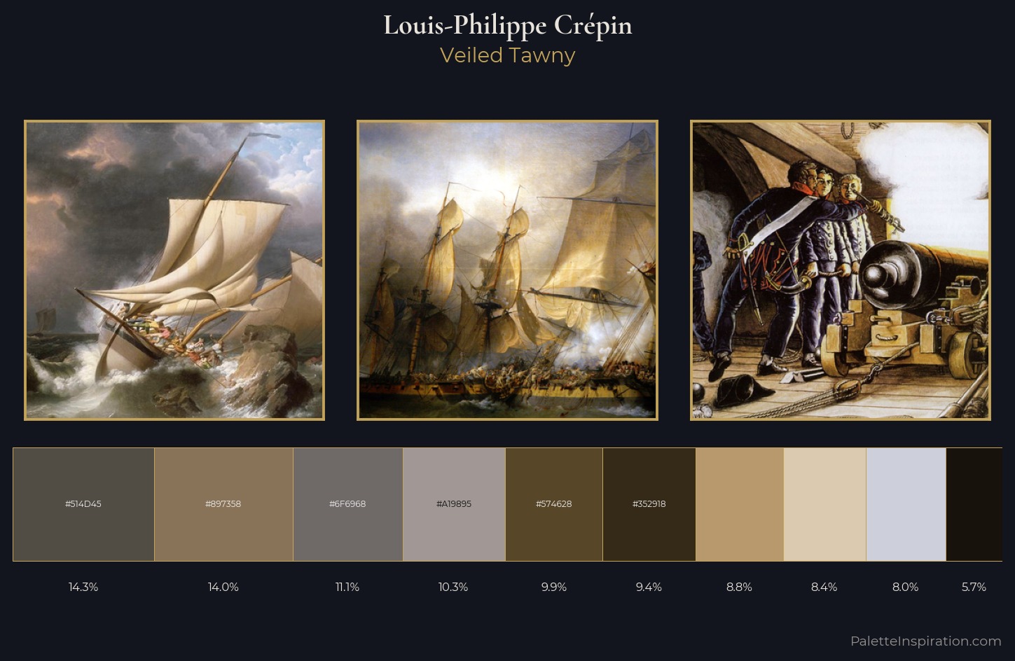 Louis-Philippe Crépin Palette 4 — Veiled Tawny