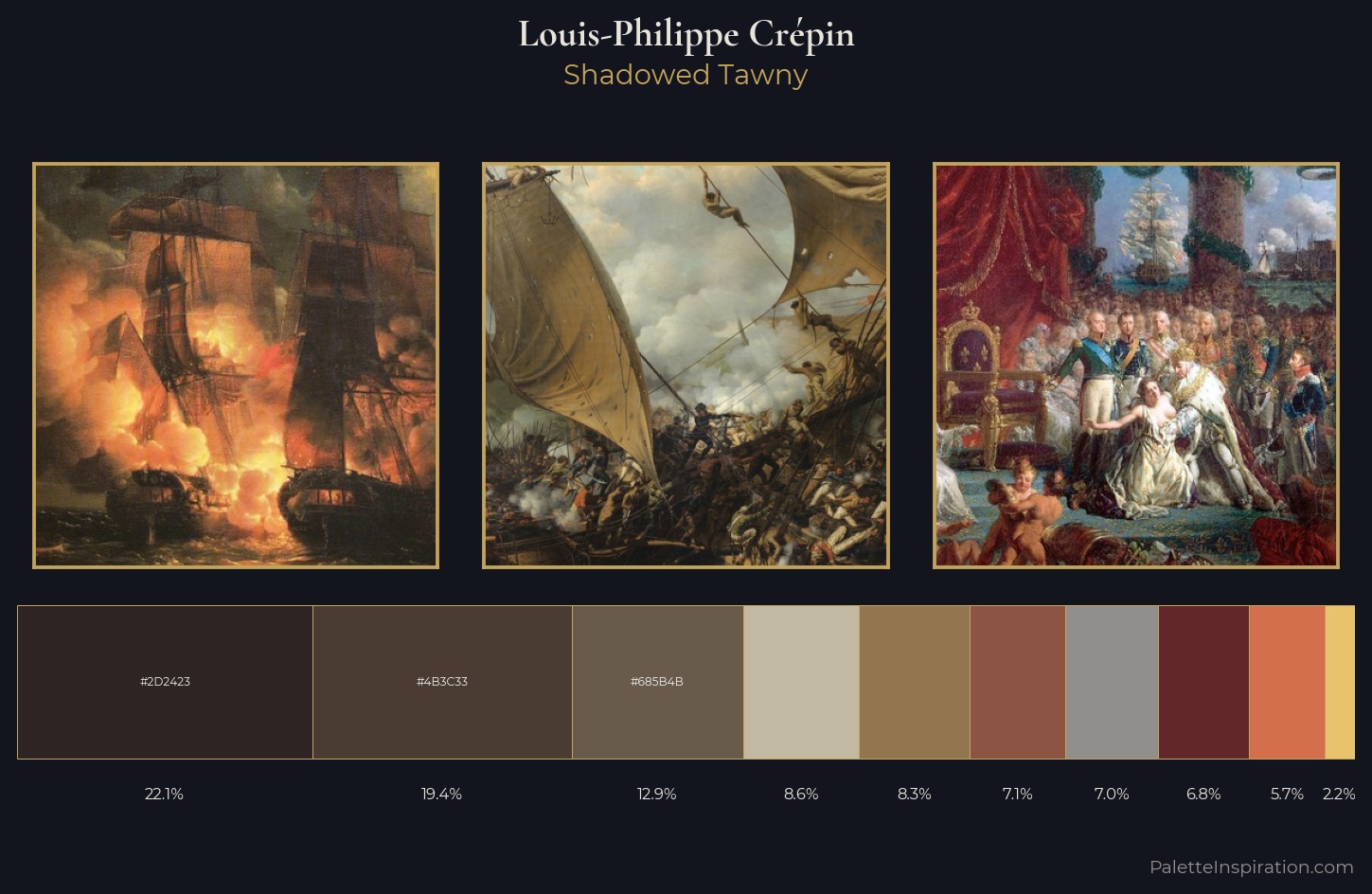 Louis-Philippe Crépin Palette 5 — Shadowed Tawny