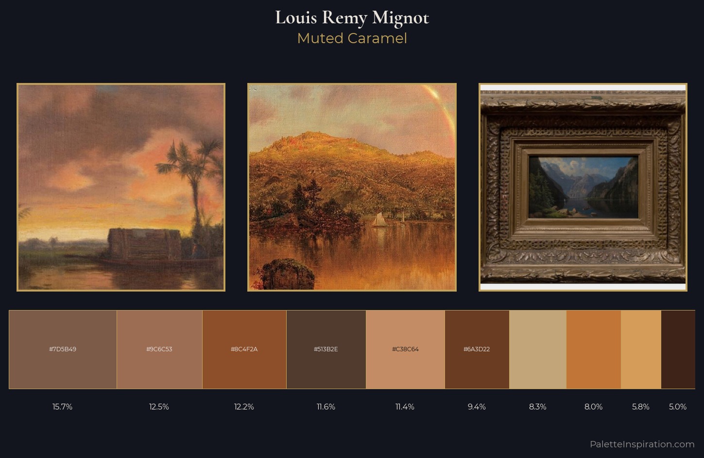Louis Remy Mignot Palette 4 — Muted Caramel