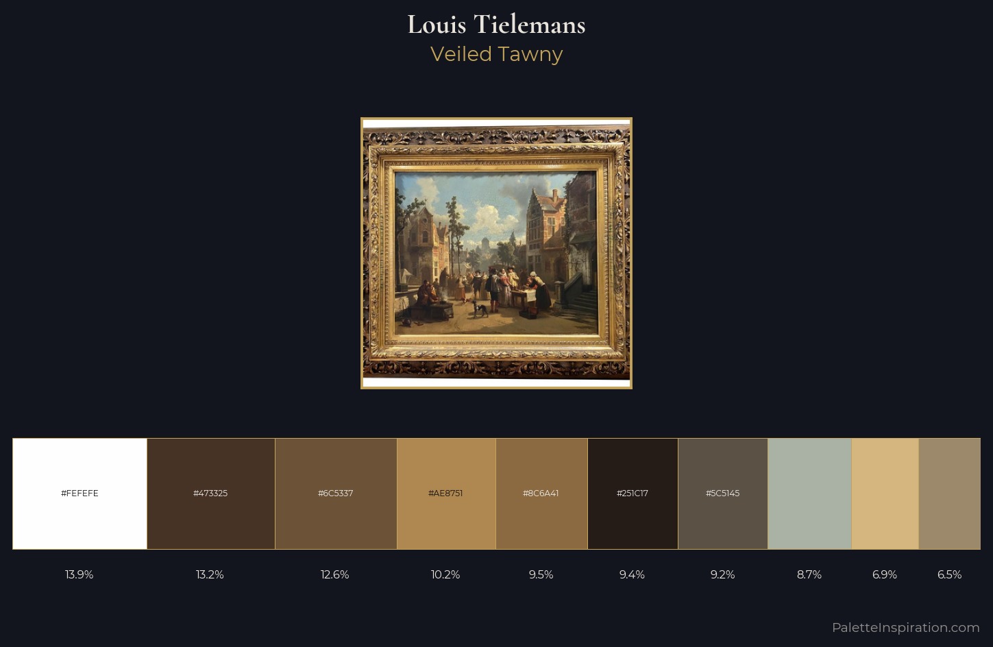 Louis Tielemans Palette 1 — Veiled Tawny