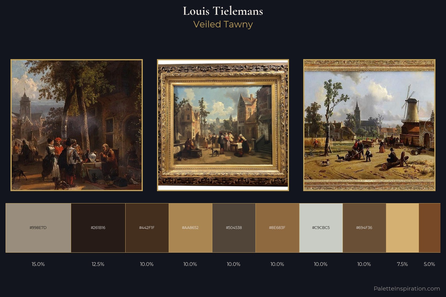 Louis Tielemans Master Palette — Veiled Tawny