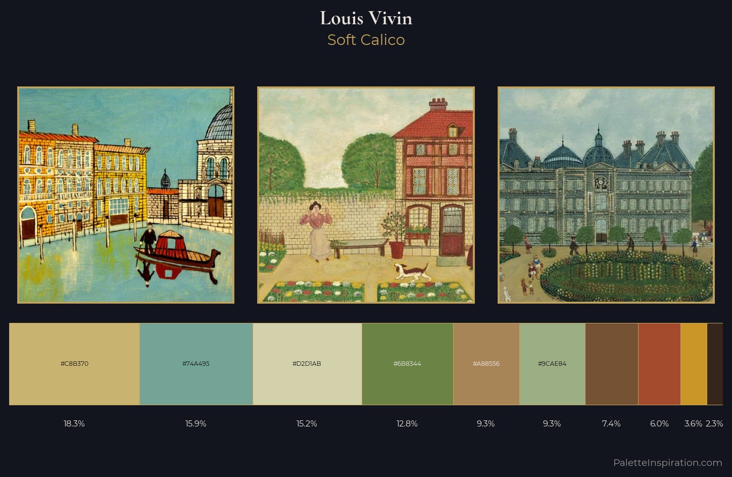 Louis Vivin Palette 4 — Soft Calico