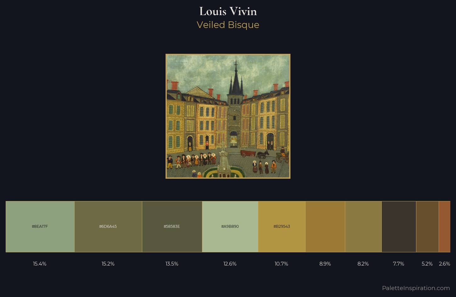Louis Vivin Palette 5 — Veiled Bisque
