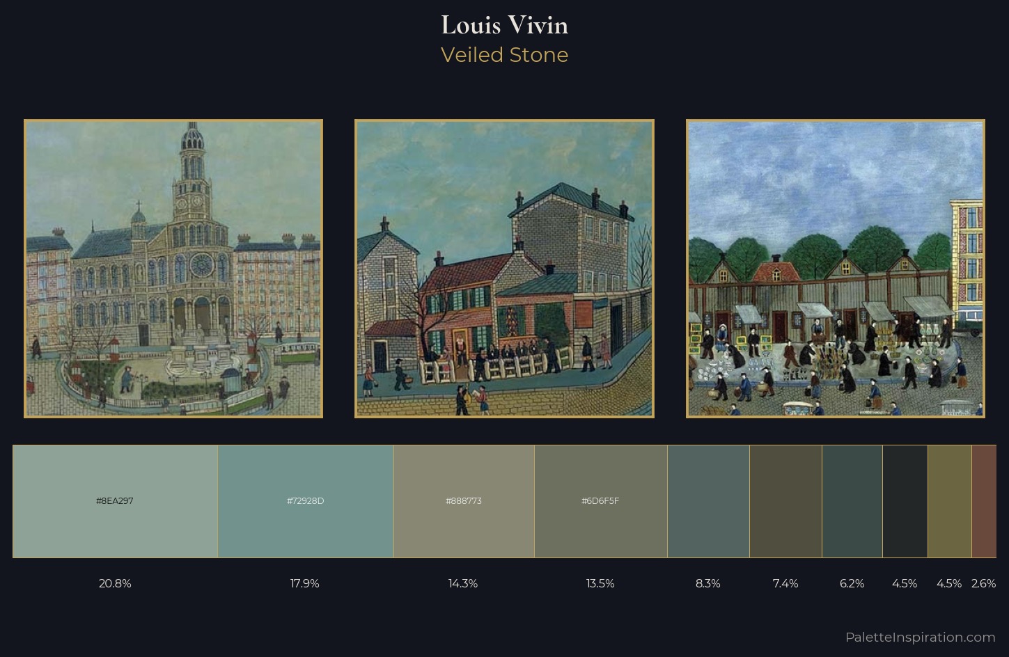 Louis Vivin Palette 7 — Veiled Stone