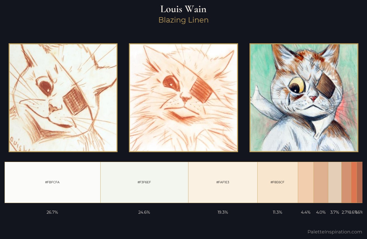 Louis Wain Palette 2 — Blazing Linen