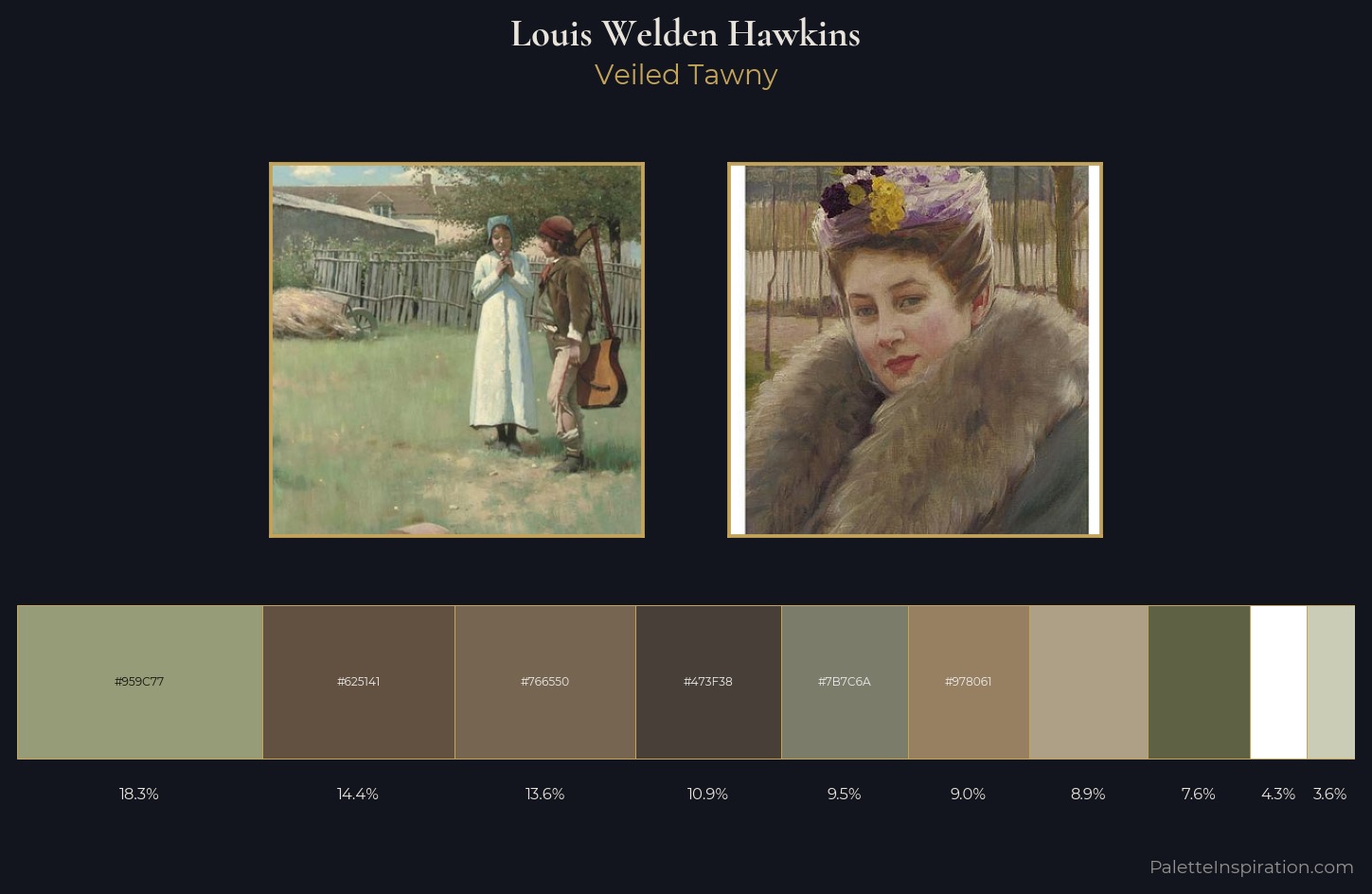 Louis Welden Hawkins Palette 1 — Veiled Tawny