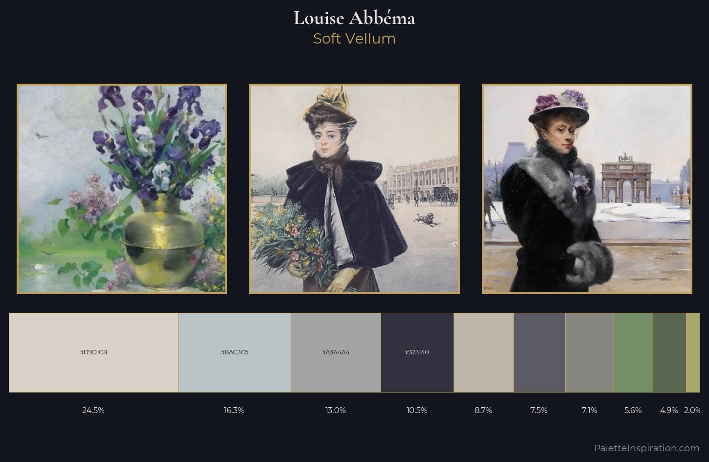 Louise Abbéma Palette 2 — Soft Vellum