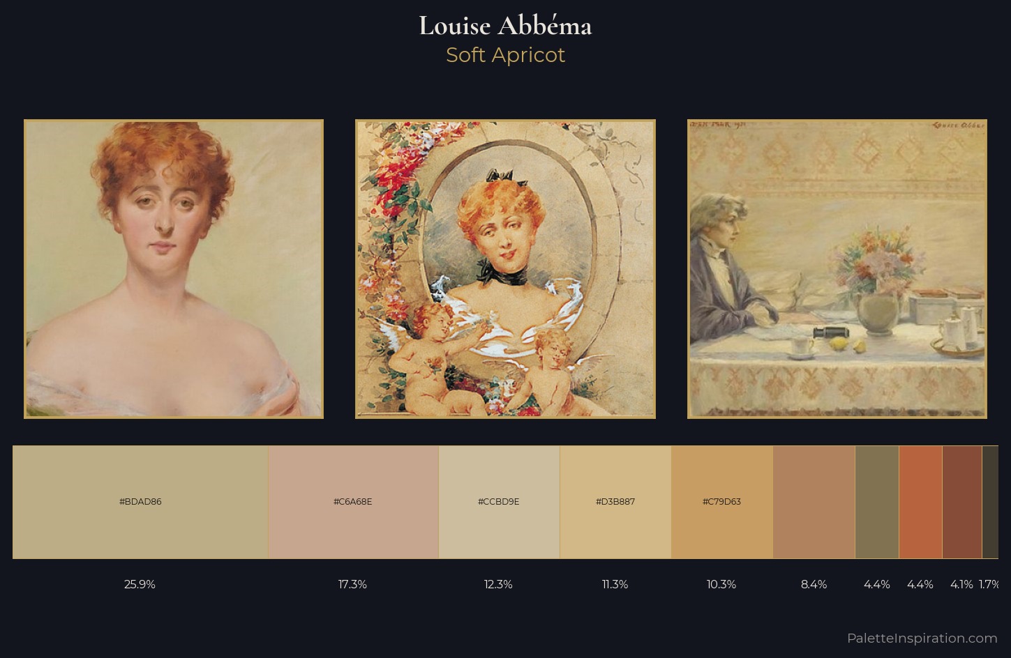 Louise Abbéma Palette 3 — Soft Apricot