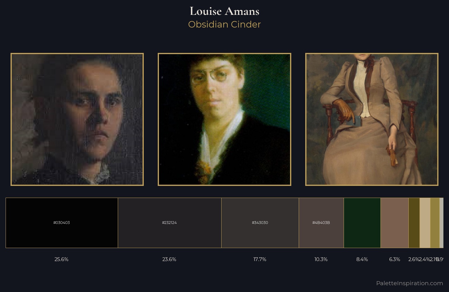 Louise Amans Palette 2 — Obsidian Cinder