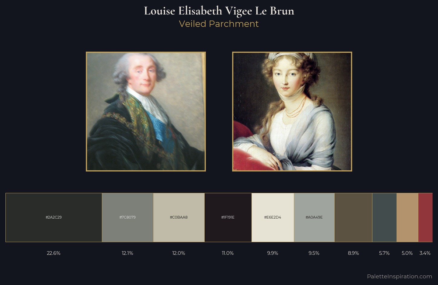 Louise Elisabeth Vigee Le Brun Palette 3 — Veiled Parchment