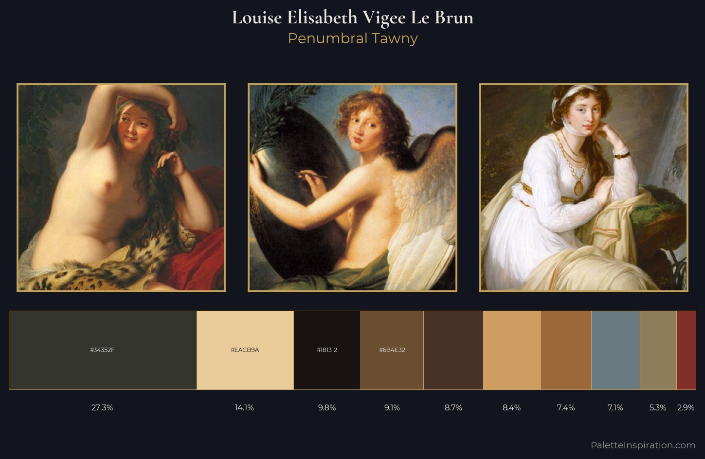 Louise Elisabeth Vigee Le Brun Palette 7 — Penumbral Tawny