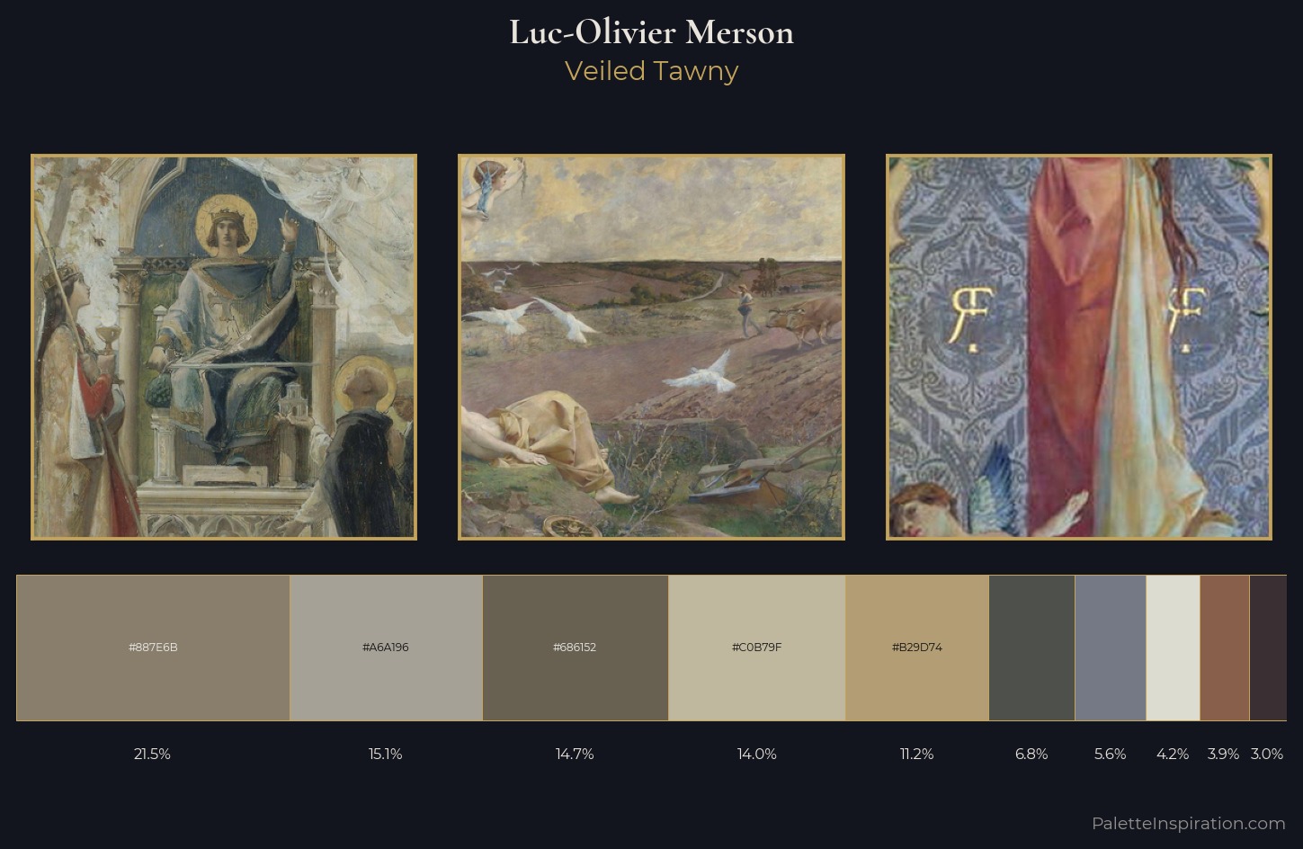 Luc-Olivier Merson Palette 4 — Veiled Tawny
