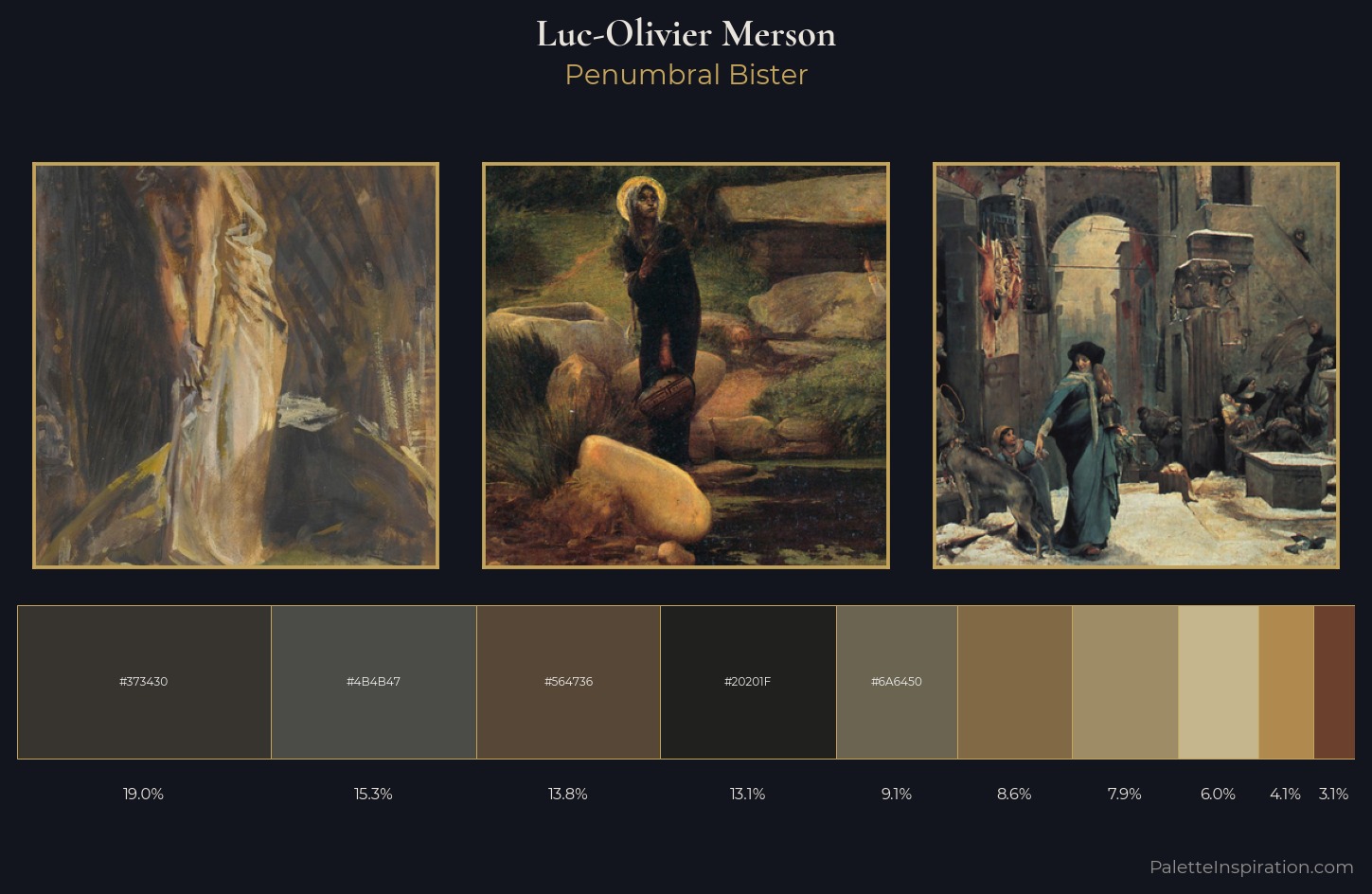 Luc-Olivier Merson Palette 9 — Penumbral Bister