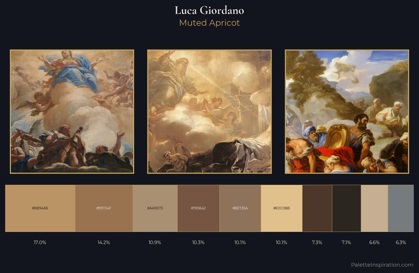 Luca Giordano Palette 1 — Muted Apricot