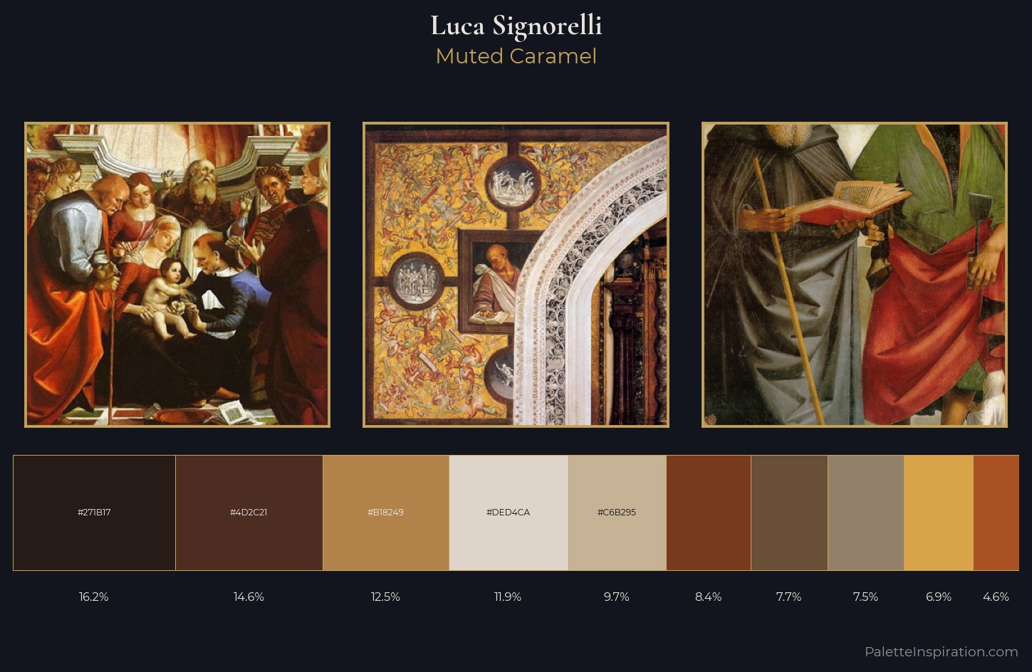 Luca Signorelli Palette 7 — Muted Caramel