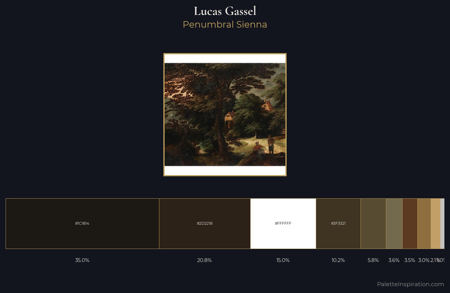 Lucas Gassel Palette 1 — Penumbral Sienna