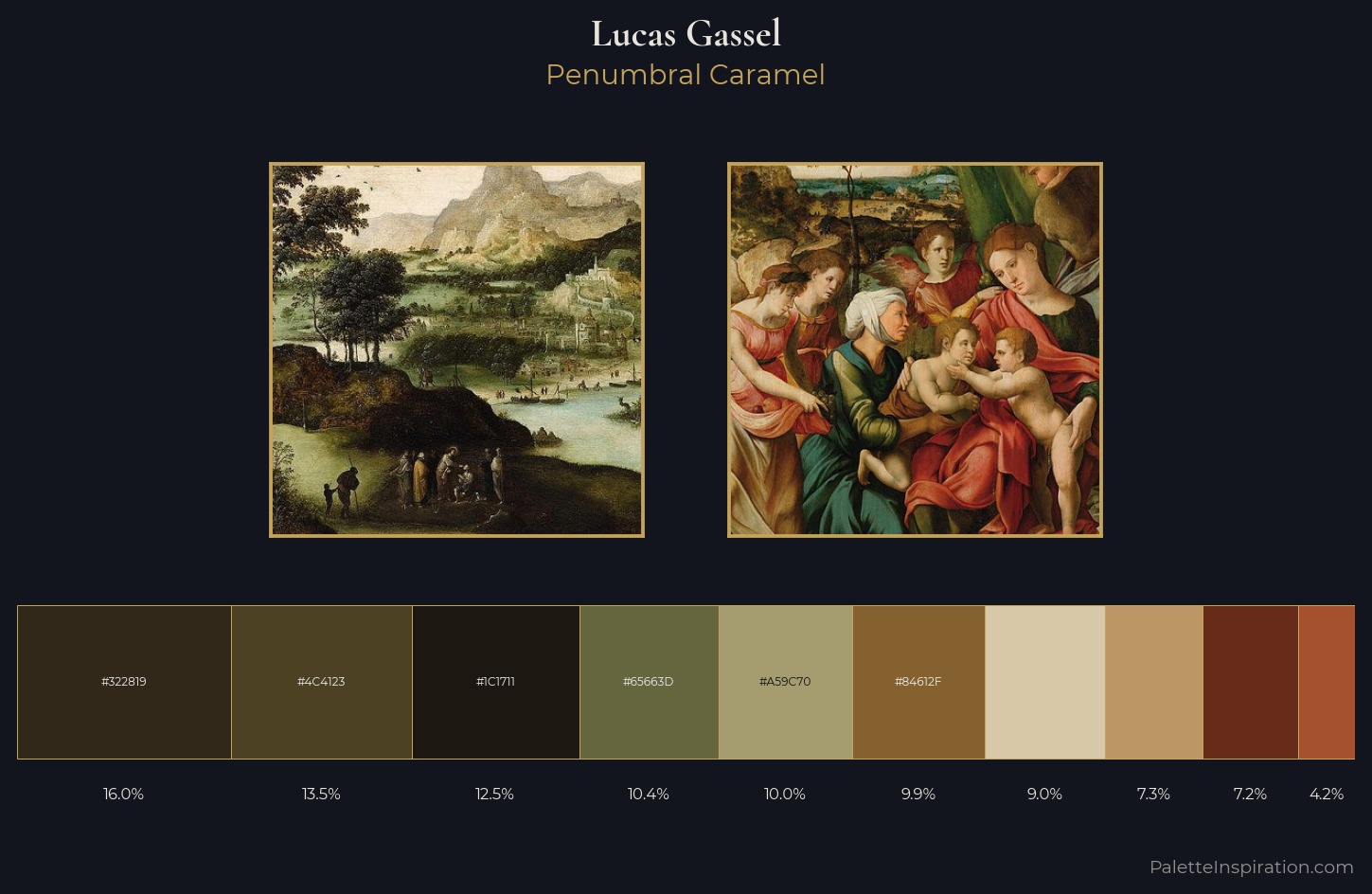 Lucas Gassel Palette 3 — Penumbral Caramel