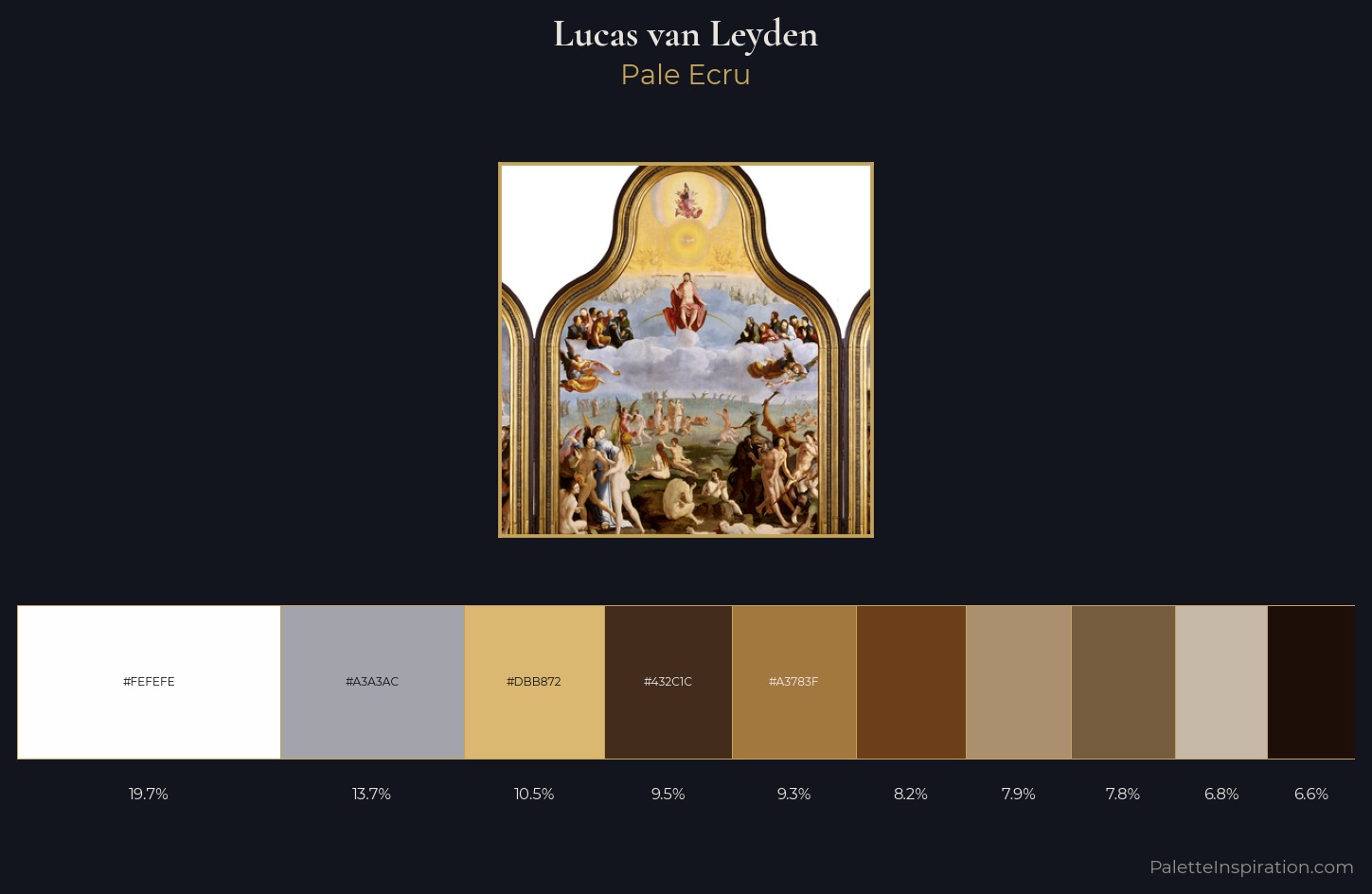 Lucas van Leyden Palette 1 — Pale Ecru