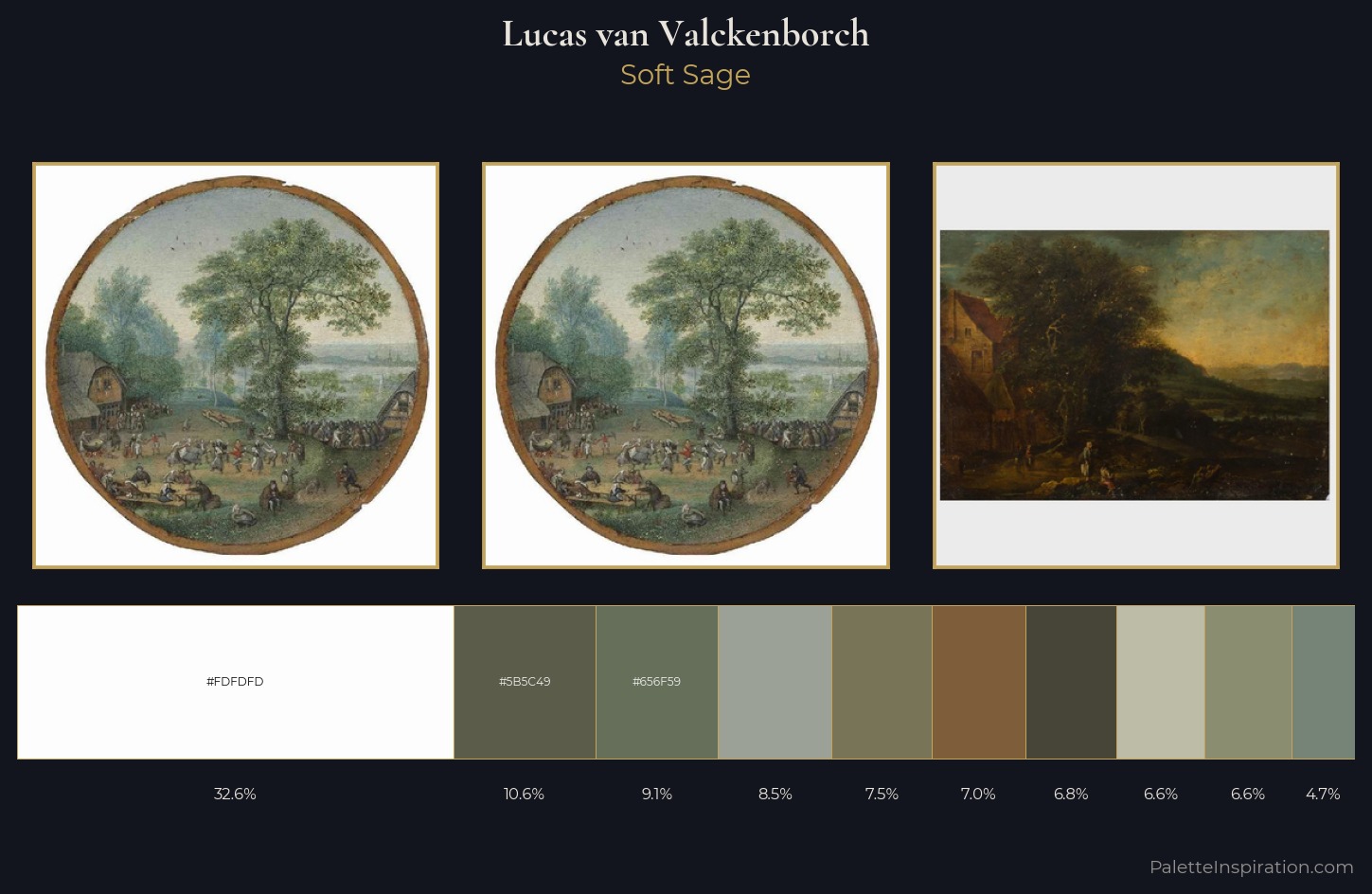 Lucas van Valckenborch Palette 1 — Soft Sage