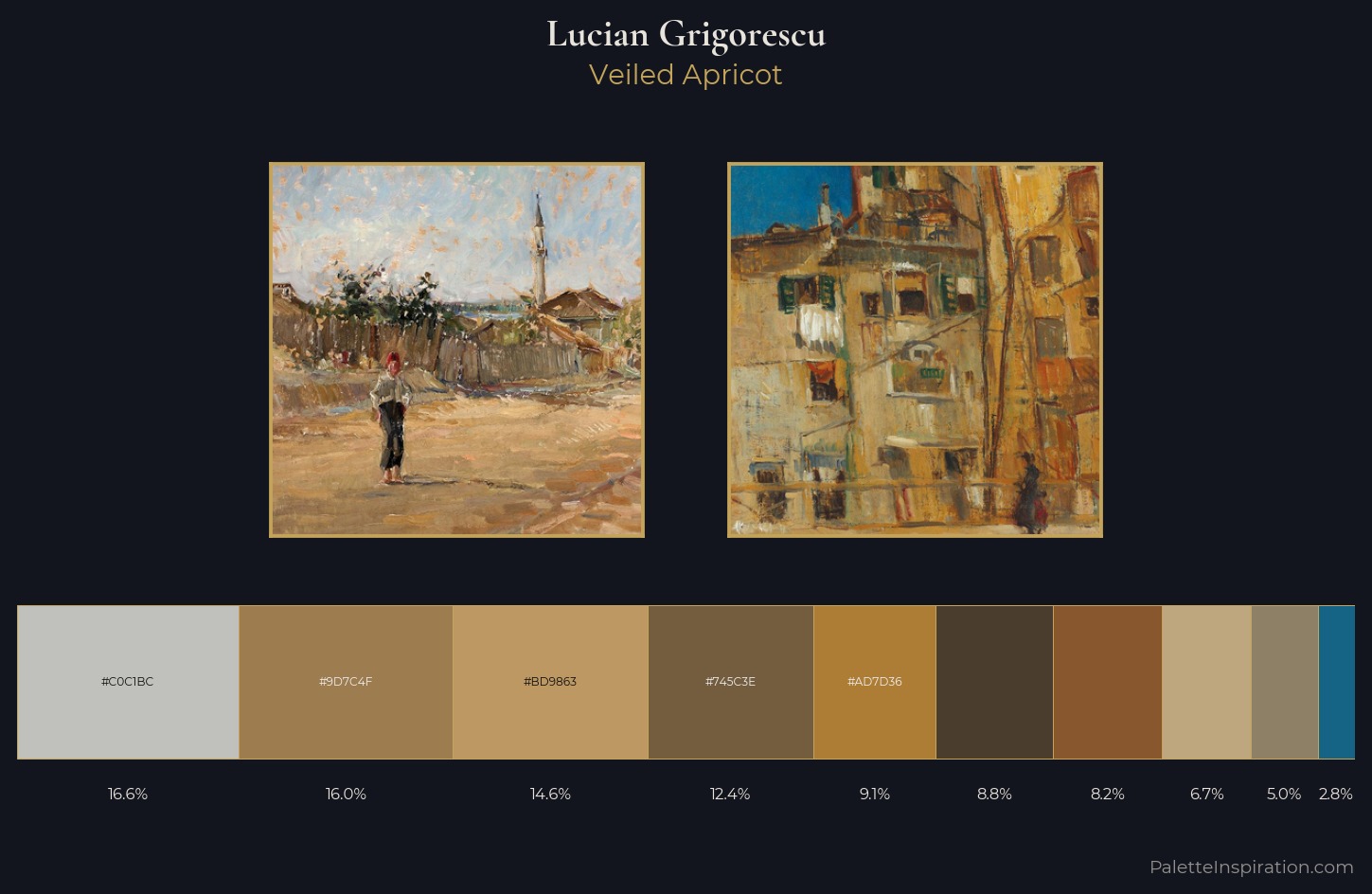 Lucian Grigorescu Palette 2 — Veiled Apricot