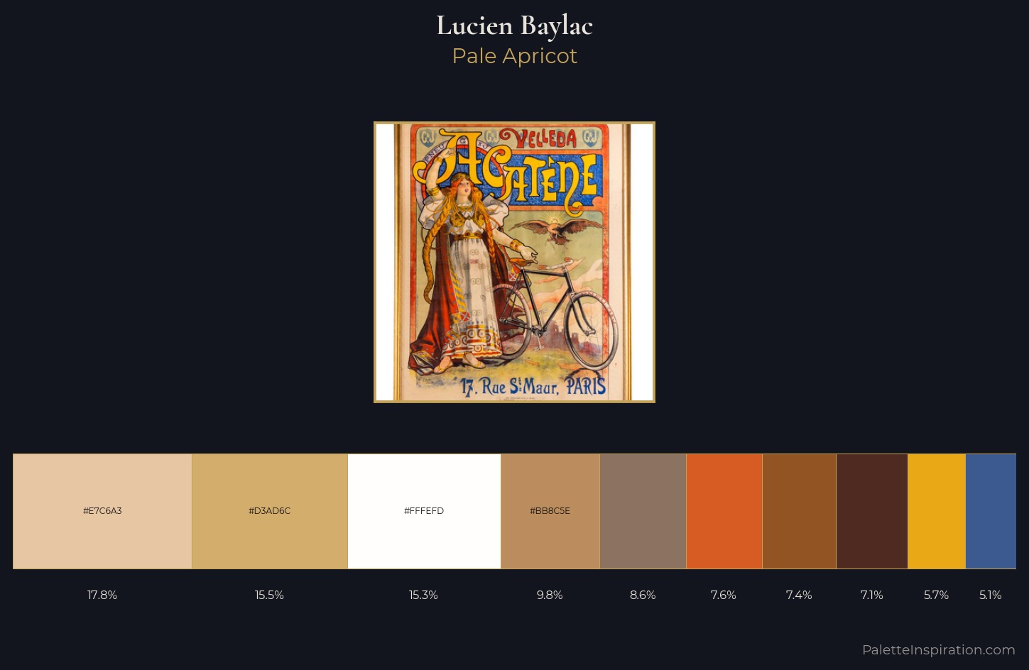 Lucien Baylac Palette 1 — Pale Apricot