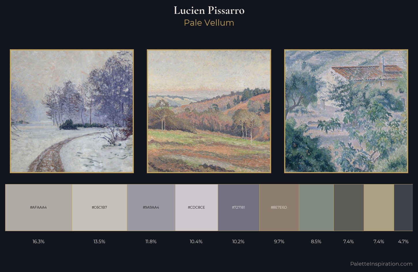 Lucien Pissarro Palette 4 — Pale Vellum