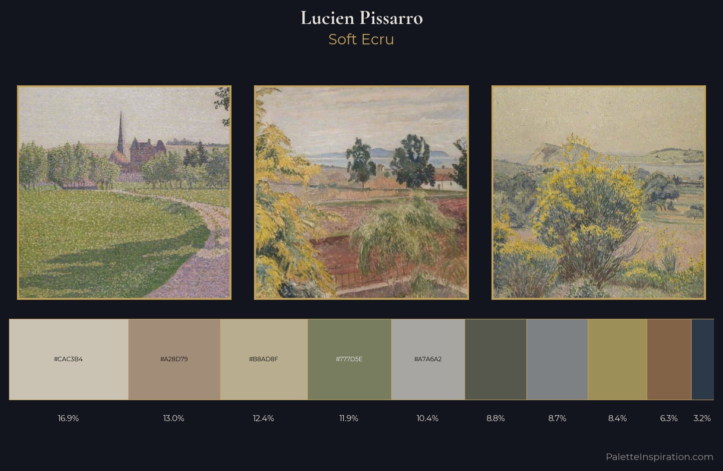 Lucien Pissarro Palette 6 — Soft Ecru