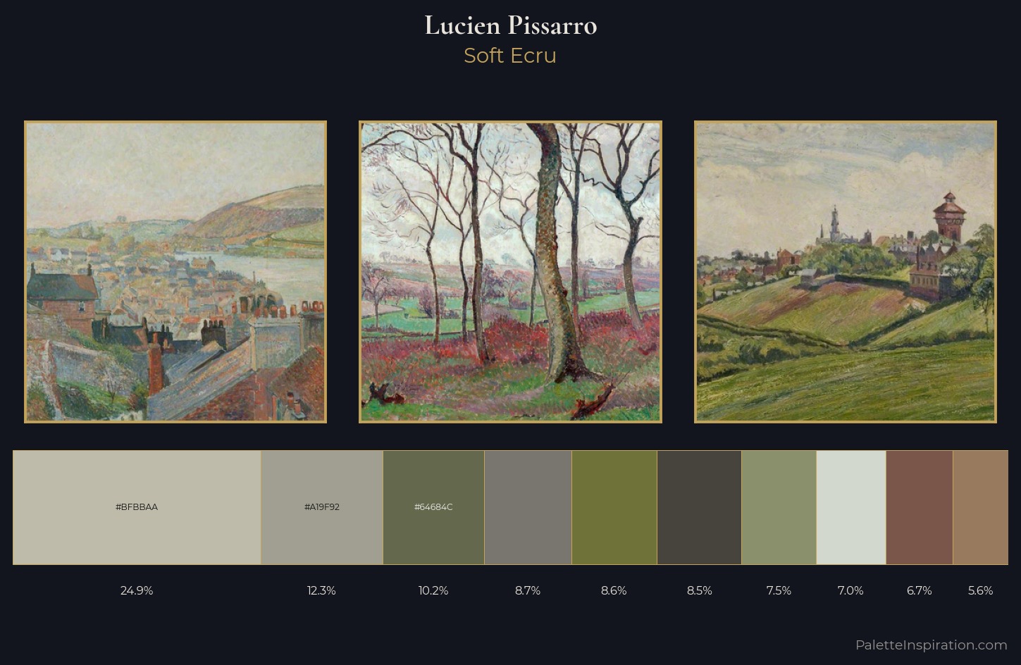 Lucien Pissarro Palette 7 — Soft Ecru