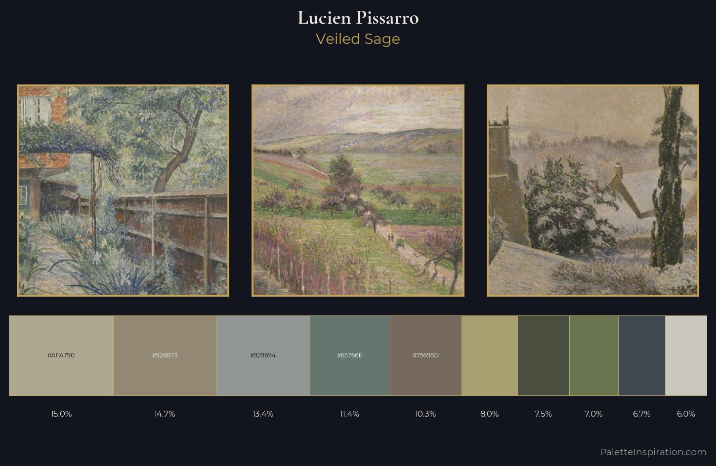 Lucien Pissarro Palette 8 — Veiled Sage