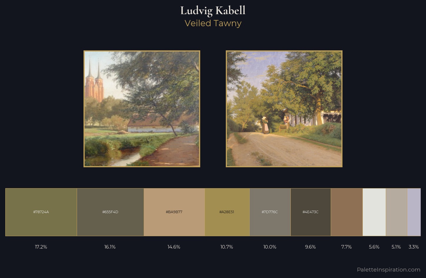 Ludvig Kabell Palette 1 — Veiled Tawny