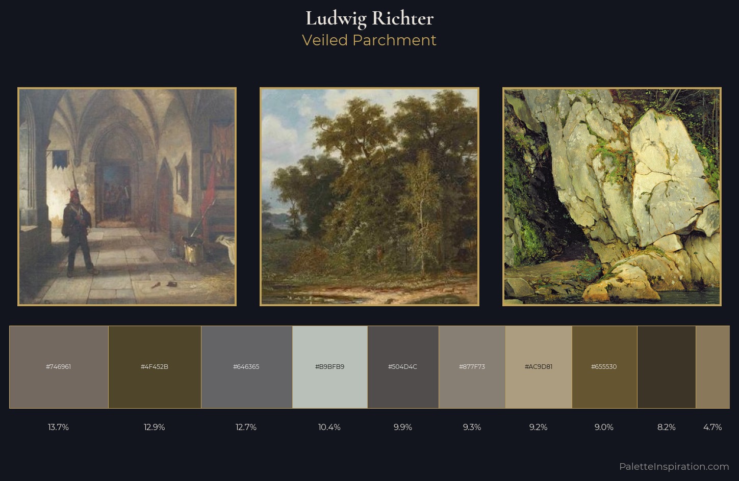 Ludwig Richter Palette 3 — Veiled Parchment