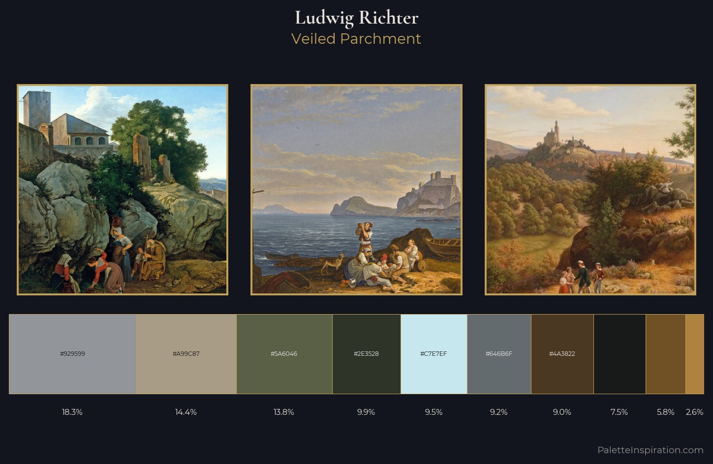 Ludwig Richter Palette 4 — Veiled Parchment
