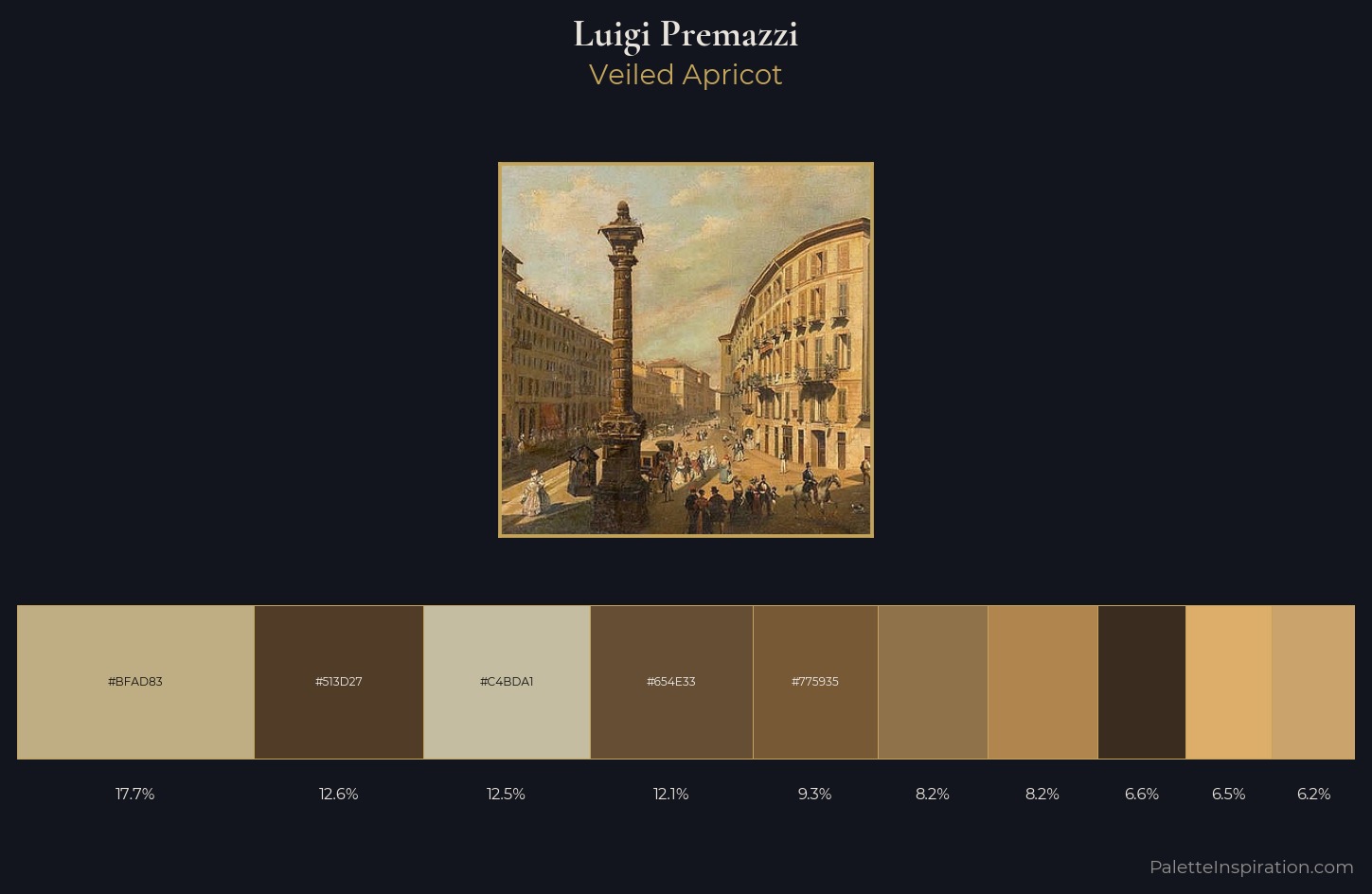 Luigi Premazzi Palette 4 — Veiled Apricot