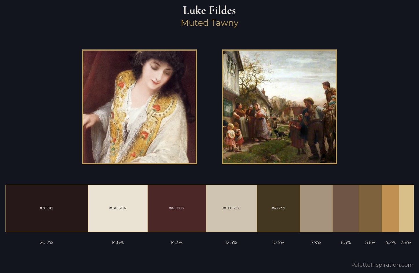 Luke Fildes Palette 1 — Muted Tawny