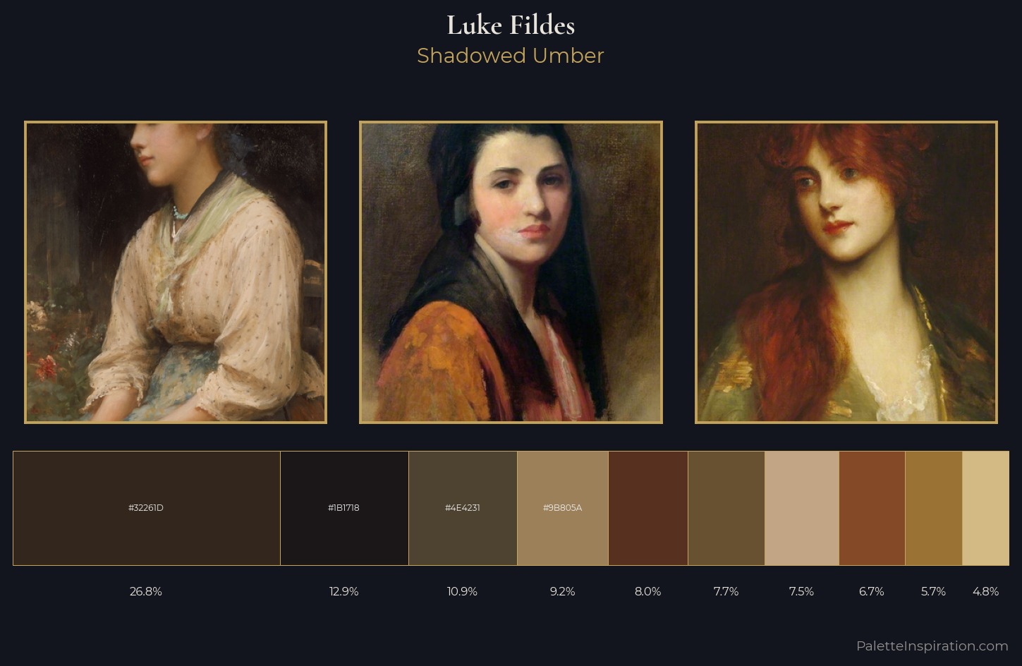 Luke Fildes Palette 2 — Shadowed Umber