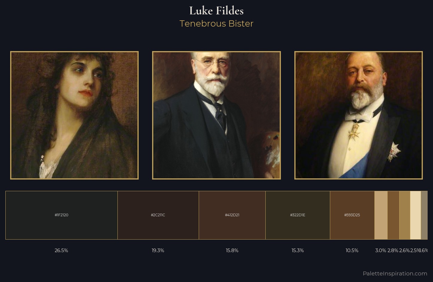 Luke Fildes Palette 3 — Tenebrous Bister