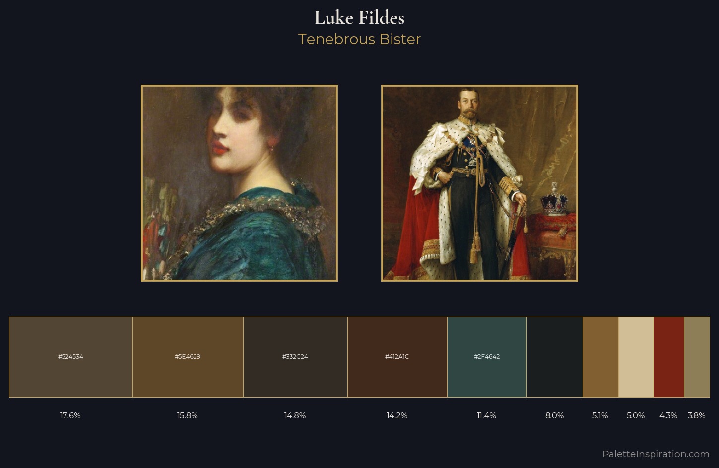 Luke Fildes Palette 4 — Tenebrous Bister