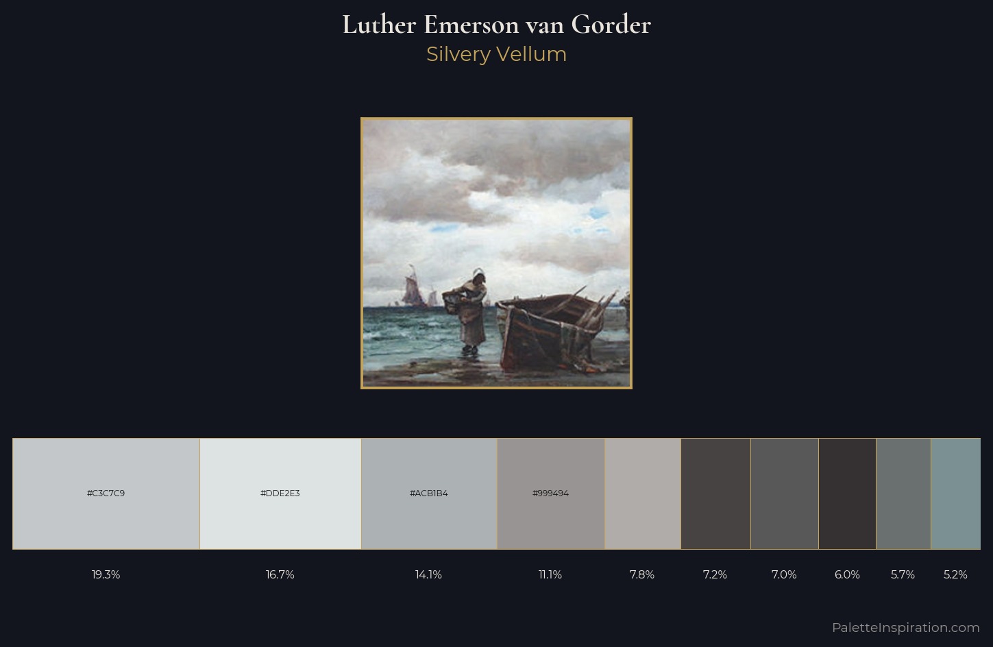Luther Emerson van Gorder Palette 2 — Silvery Vellum