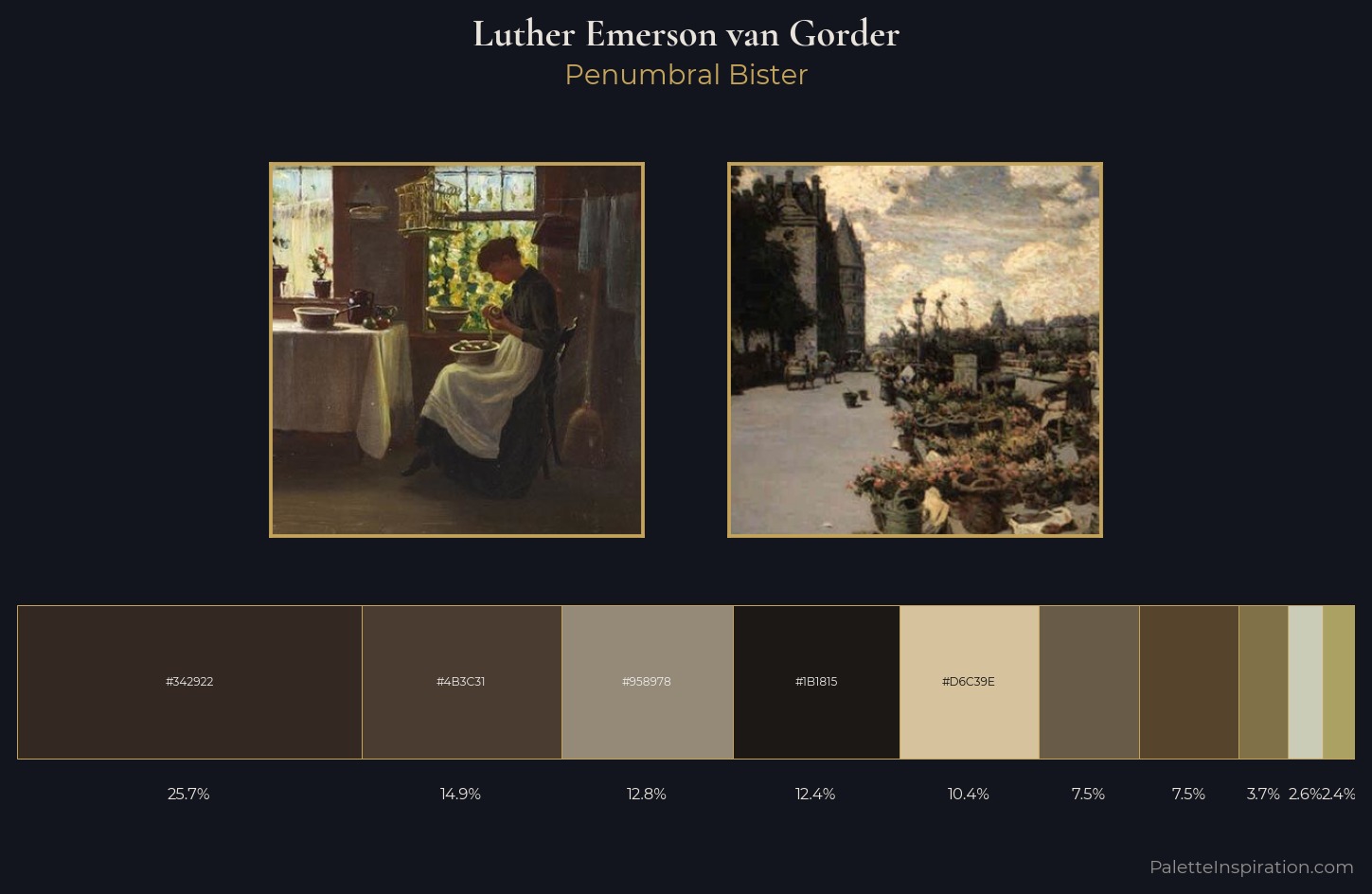 Luther Emerson van Gorder Palette 3 — Penumbral Bister